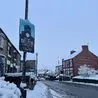 Heavy snow in Derby with buses cancelled and roads closed
