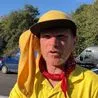 Yellow Caravan Man says &apos;leave me alone&apos; from new home at Pentagon Island