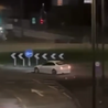 Video shows BMW drifting around Ilkeston roundabout as police respond to reports of racing