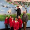 Artist returns to his old Chaddesden school to draw a mural for pupils