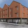Plan for new modern three-storey block of flats and shops in Ripley town centre