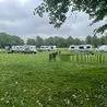 Travellers move tree trunk barrier to set up illegal encampment at Derby green space