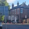 Motorcyclist and driver taken to hospital after crash on major Burton road