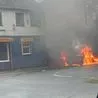 Dramatic photos as car erupts into flames at busy Alvaston road junction