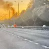 Vehicle on fire shuts A38 in Derbyshire with long delays